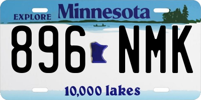 MN license plate 896NMK