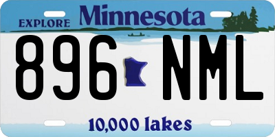 MN license plate 896NML