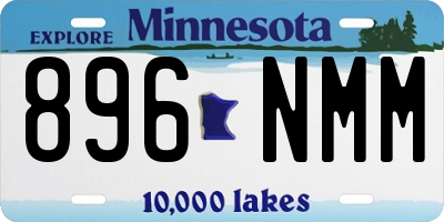 MN license plate 896NMM