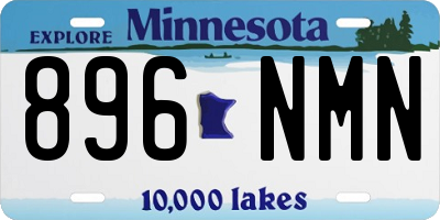 MN license plate 896NMN
