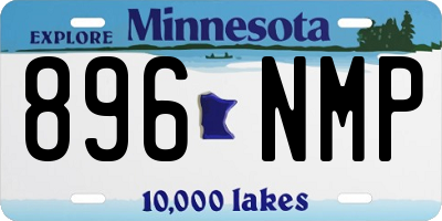 MN license plate 896NMP