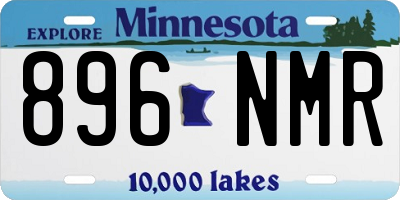 MN license plate 896NMR