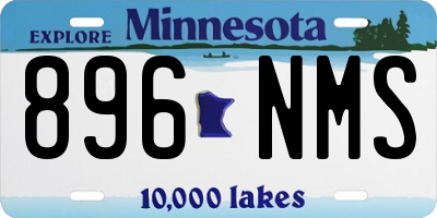 MN license plate 896NMS