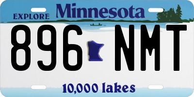 MN license plate 896NMT