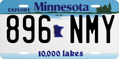 MN license plate 896NMY