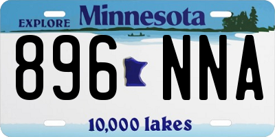 MN license plate 896NNA