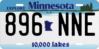 MN license plate 896NNE