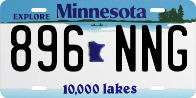 MN license plate 896NNG