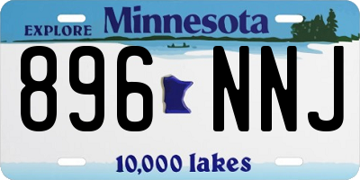 MN license plate 896NNJ