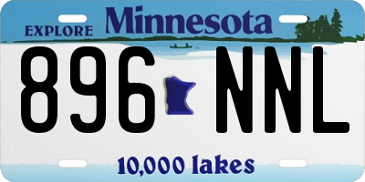 MN license plate 896NNL