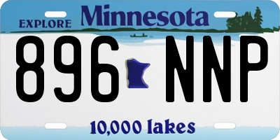 MN license plate 896NNP