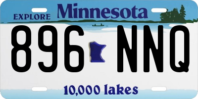 MN license plate 896NNQ