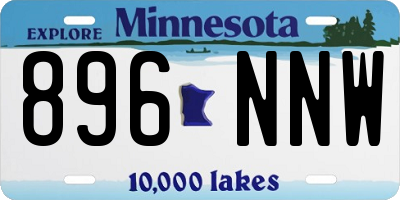 MN license plate 896NNW