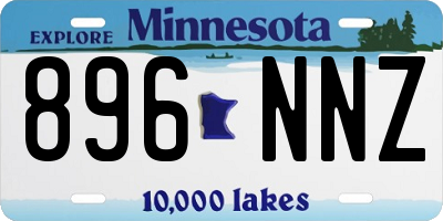 MN license plate 896NNZ