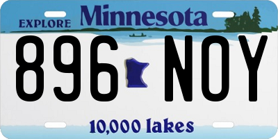 MN license plate 896NOY