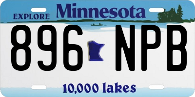 MN license plate 896NPB
