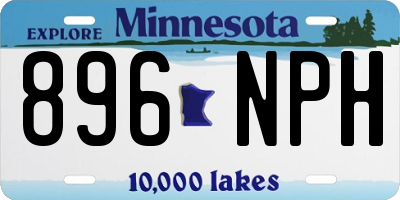 MN license plate 896NPH