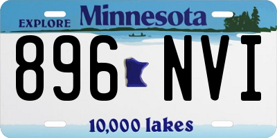 MN license plate 896NVI