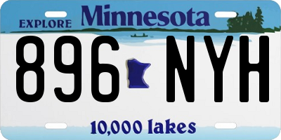 MN license plate 896NYH