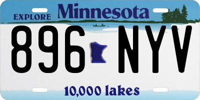 MN license plate 896NYV
