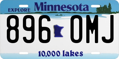 MN license plate 896OMJ