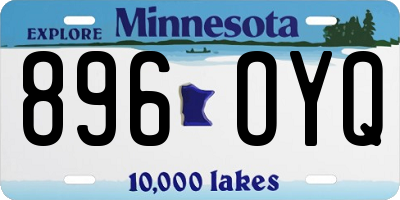 MN license plate 896OYQ