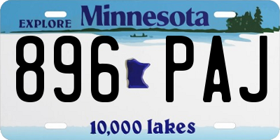MN license plate 896PAJ
