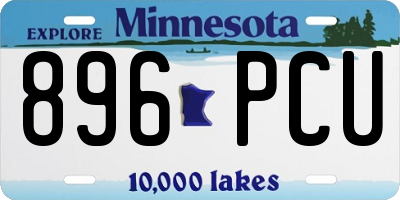 MN license plate 896PCU