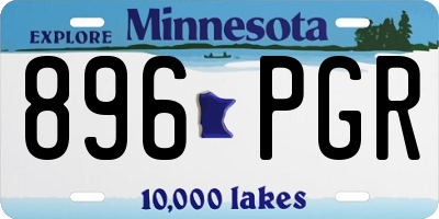 MN license plate 896PGR