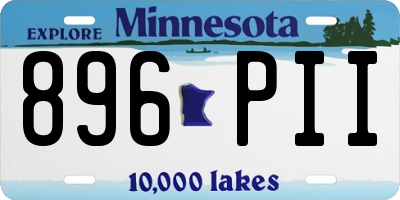 MN license plate 896PII