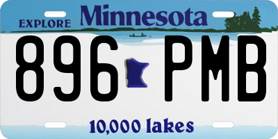 MN license plate 896PMB