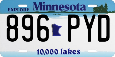MN license plate 896PYD