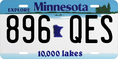 MN license plate 896QES