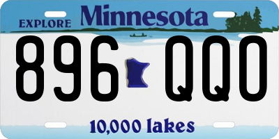 MN license plate 896QQO