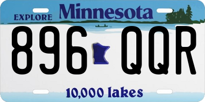 MN license plate 896QQR