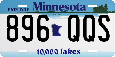 MN license plate 896QQS
