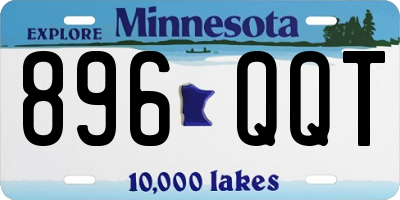 MN license plate 896QQT