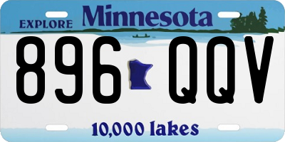 MN license plate 896QQV