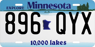 MN license plate 896QYX