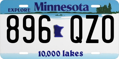 MN license plate 896QZO