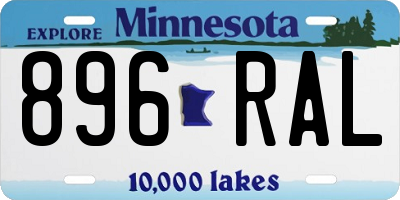 MN license plate 896RAL