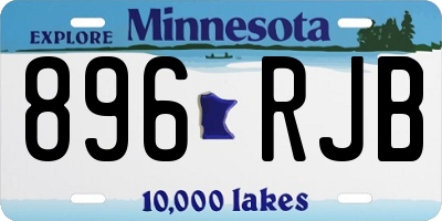 MN license plate 896RJB