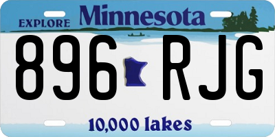 MN license plate 896RJG