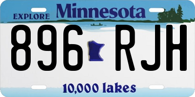 MN license plate 896RJH