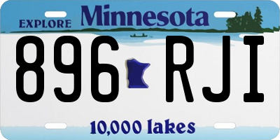 MN license plate 896RJI