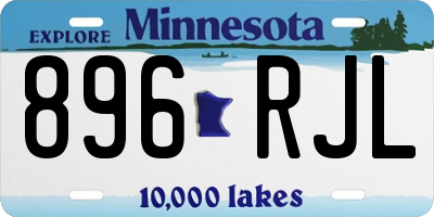 MN license plate 896RJL