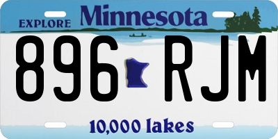 MN license plate 896RJM