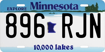 MN license plate 896RJN