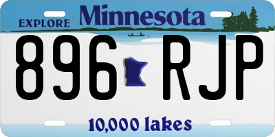 MN license plate 896RJP