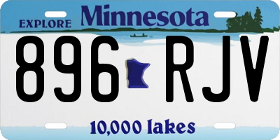 MN license plate 896RJV